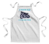 Fabulous Tablier Enfant Cuisine J'peux pas y'a Grand Prix Moto - Qualité Premium 100% Coton Blanc G