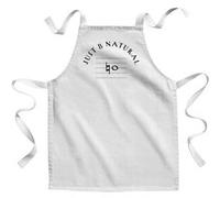 Fabulous Tablier Enfant Cuisine Just B natural - Qualité Premium 100% Coton Blanc G