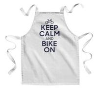 Fabulous Tablier Enfant Cuisine Keep Calm and Bike On - Qualité Premium 100% Coton Blanc G