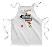Fabulous Tablier Enfant Cuisine La Belgique M'Appelle Patrimoine - Qualité Premium 100% Coton Blanc G