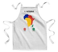 Fabulous Tablier Enfant Cuisine L'Afrique m'appelle Continent - Qualité Premium 100% Coton Blanc G