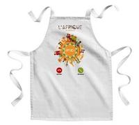 Fabulous Tablier Enfant Cuisine L'Afrique m'appelle Culture - Qualité Premium 100% Coton Blanc G