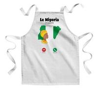 Fabulous Tablier Enfant Cuisine Le Nigeria M'Appelle Drapeau - Qualité Premium 100% Coton Blanc G
