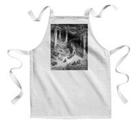 Fabulous Tablier Enfant Cuisine Le Petit Poucet Perrault Illustration Gustave Dore - Qualité Premium 100% Coton Blanc G