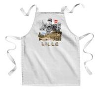 Fabulous Tablier Enfant Cuisine Lille Collage - Qualité Premium 100% Coton Blanc G