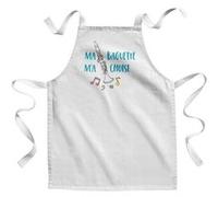 Fabulous Tablier Enfant Cuisine Ma Baguette m'a choisi - Qualité Premium 100% Coton Blanc G
