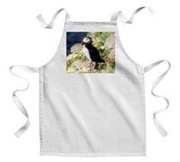 Fabulous Tablier Enfant Cuisine Macareux Fraterculini Oiseau Marin - Qualité Premium 100% Coton Blanc G