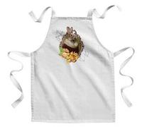 Fabulous Tablier Enfant Cuisine Madame Lapin - Qualité Premium 100% Coton Blanc G