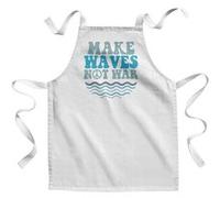 Fabulous Tablier Enfant Cuisine Make Waves Not War - Qualité Premium 100% Coton Blanc G