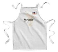 Fabulous Tablier Enfant Cuisine Mayotte carte ancienne - Qualité Premium 100% Coton Blanc G