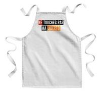 Fabulous Tablier Enfant Cuisine Ne Touches Pas Ma Liberte - Qualité Premium 100% Coton Blanc G