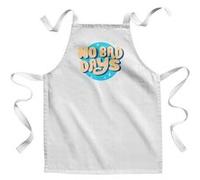 Fabulous Tablier Enfant Cuisine No Bad Days - Qualité Premium 100% Coton Blanc G