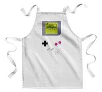 Fabulous Tablier Enfant Cuisine Old School Gameboy - Qualité Premium 100% Coton Blanc G