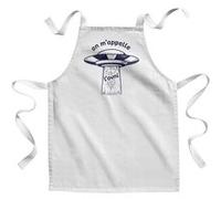 Fabulous Tablier Enfant Cuisine On m'appelle l'Ovni - Qualité Premium 100% Coton Blanc G