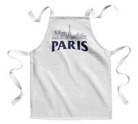 Fabulous Tablier Enfant Cuisine Paris Minimalist - Qualité Premium 100% Coton Blanc G