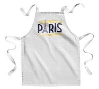 Fabulous Tablier Enfant Cuisine Paris - Qualité Premium 100% Coton Blanc G