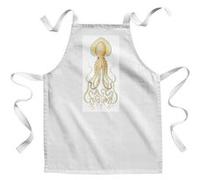 Fabulous Tablier Enfant Cuisine Pieuvre Gravure Ancienne - Qualité Premium 100% Coton Blanc G