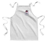 Fabulous Tablier Enfant Cuisine Poche Surprise Imposteur - Qualité Premium 100% Coton Blanc G