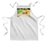 Fabulous Tablier Enfant Cuisine Renard Endormis Super Mignon - Qualité Premium 100% Coton Blanc G