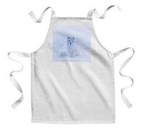 Fabulous Tablier Enfant Cuisine Renard Polaire Neige Blanc - Qualité Premium 100% Coton Blanc G