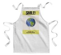 Fabulous Tablier Enfant Cuisine Smile! is the end of the World - Qualité Premium 100% Coton Blanc G