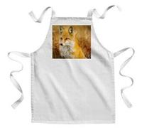 Fabulous Tablier Enfant Cuisine Superbe Renard Champs de Ble - Qualité Premium 100% Coton Blanc G