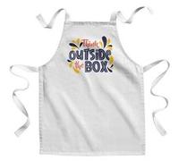 Fabulous Tablier Enfant Cuisine Think Outside The Box - Qualité Premium 100% Coton Blanc G