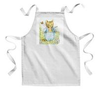Fabulous Tablier Enfant Cuisine Tom Kitten Tom Chaton Beatrice Potter - Qualité Premium 100% Coton Blanc G