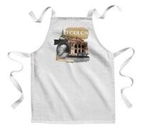 Fabulous Tablier Enfant Cuisine Toulon Collage - Qualité Premium 100% Coton Blanc G