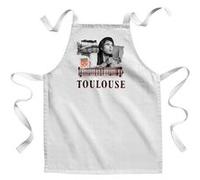 Fabulous Tablier Enfant Cuisine Toulouse Collage - Qualité Premium 100% Coton Blanc G