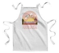 Fabulous Tablier Enfant Cuisine Toulouse Paysage - Qualité Premium 100% Coton Blanc G