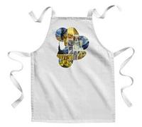 Fabulous Tablier Enfant Cuisine Van Gogh collage moderne - Qualité Premium 100% Coton Blanc G
