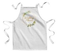Fabulous Tablier Enfant Cuisine Wedding Planner Cercle Fleurs - Qualité Premium 100% Coton Blanc G