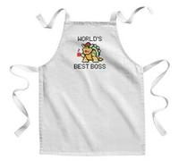 Fabulous Tablier Enfant Cuisine World's Best Boss Bowser - Qualité Premium 100% Coton Blanc G
