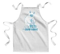 Fabulous Tablier Enfant Cuisine Yéti de Compagnie - Qualité Premium 100% Coton Blanc G