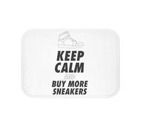 Fabulous Tapis de Salle de Bain Blanc - Keep Calm and Buy More Sneakers Sneakerhead Collection Shoes Hobby Kicks - Dimensions: 60 x 40 cm