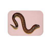 Fabulous Tapis de Salle de Bain Rose - Couleuvre Léopard Biologie Illustration Ancienne - Dimensions: 60 x 40 cm