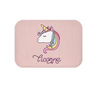 Fabulous Tapis de Salle de Bain Rose - Licorne Arc en Ciel Mignon Cheval - Dimensions: 60 x 40 cm