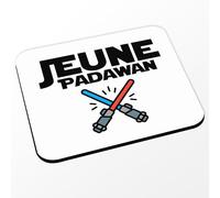 Fabulous Tapis de Souris Blanc - Jeune Padawan Etoile Galaxy Chevalier - (Dimensions 24 x 20 cm)