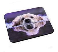 Fabulous Tapis de Souris Golden Retriever Nage dans l'eau Gros Chien Beige Mignon