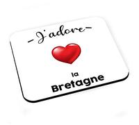 Fabulous Tapis de Souris J'adore La Bretagne Region de France Rennes