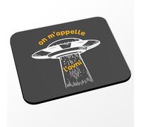 Fabulous Tapis de Souris Noir - on m'appelle l'Ovni Musique Jul Enfant - (Dimensions 24 x 20 cm)