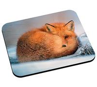 Fabulous Tapis de Souris Renard Roux dans la Neige Animaux Mignon
