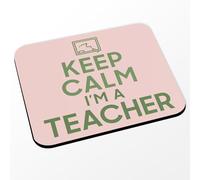 Fabulous Tapis de Souris Rose - Keep Calm I'm a Teacher Métier Professeur Enseignant Maitre - (Dimensions 24 x 20 cm)