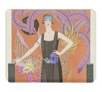 Fabulous Tapis de souris Simili Cuir Art Deco Dame et Phoenix (22 x 18 cm) Multicolore G