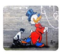 Fabulous Tapis de souris Simili Cuir Banksy Oncle Picsou Street Art (22 x 18 cm) Multicolore G
