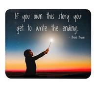 Fabulous Tapis de souris Simili Cuir Brene Brown If You Own Citation (22 x 18 cm) Multicolore G