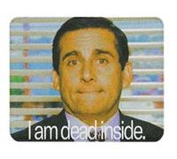 Fabulous Tapis de souris Simili Cuir I am Dead Inside The Office (22 x 18 cm) Multicolore G