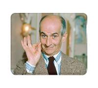 Fabulous Tapis de Souris Simili Cuir Louis De Funes Acteur Francais Comedie (22 x 18 cm)