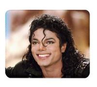 Fabulous Tapis de souris Simili Cuir Michael Jackson Sourire (22 x 18 cm) Multicolore G